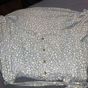 Off the shoulder summer dress.